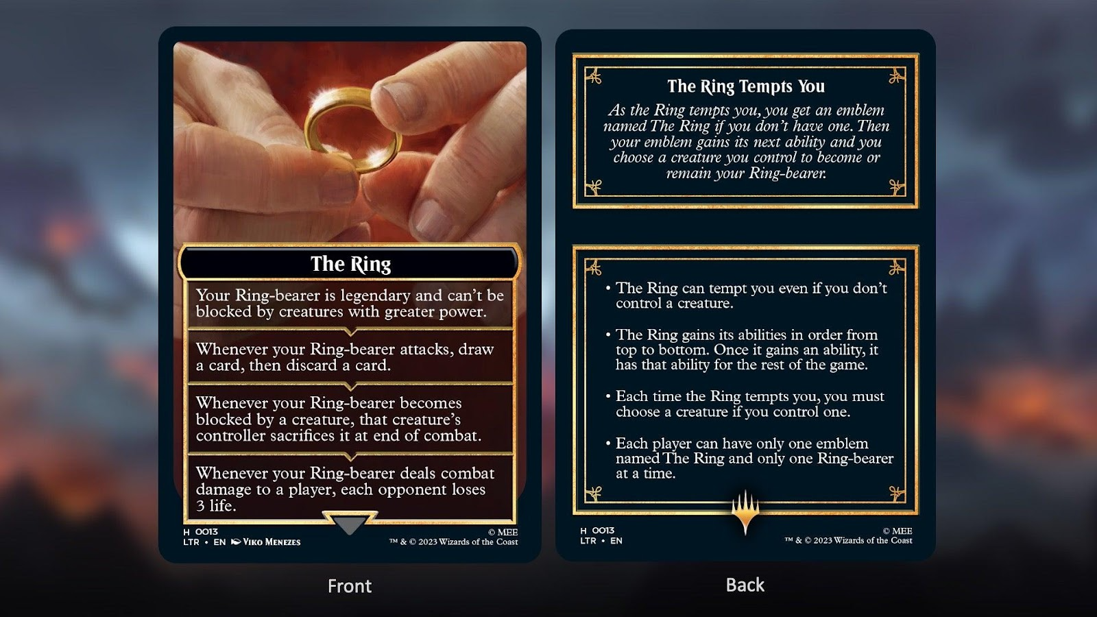 LTR] "The Ring Tempts You" Rules Text : r/magicTCG